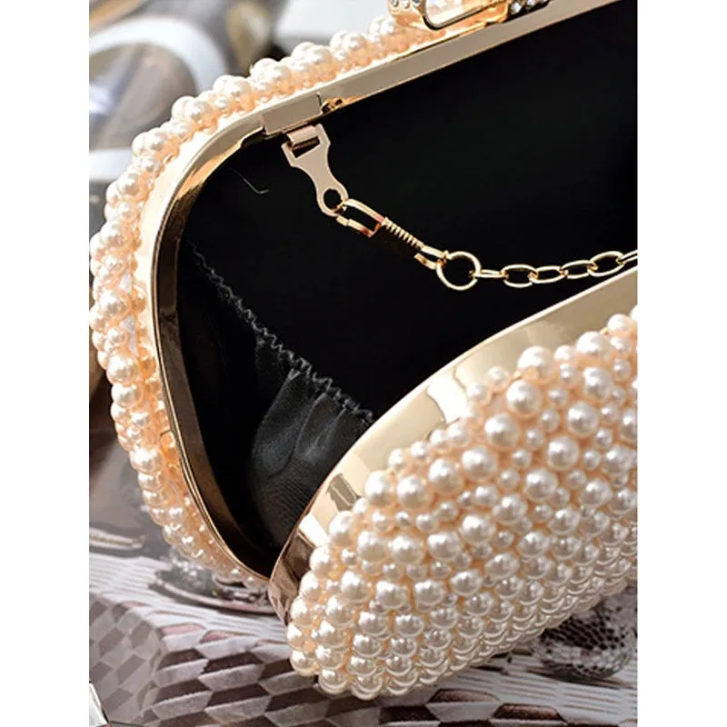 Elegant Pearl Clutch for Ladies and Girls