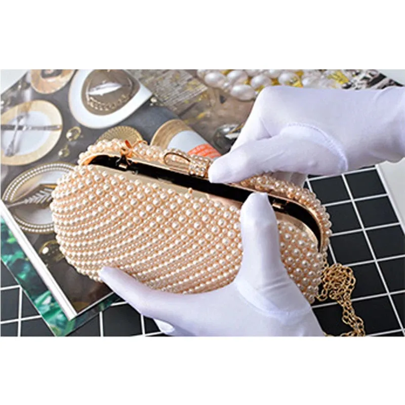 Elegant Pearl Clutch for Ladies and Girls