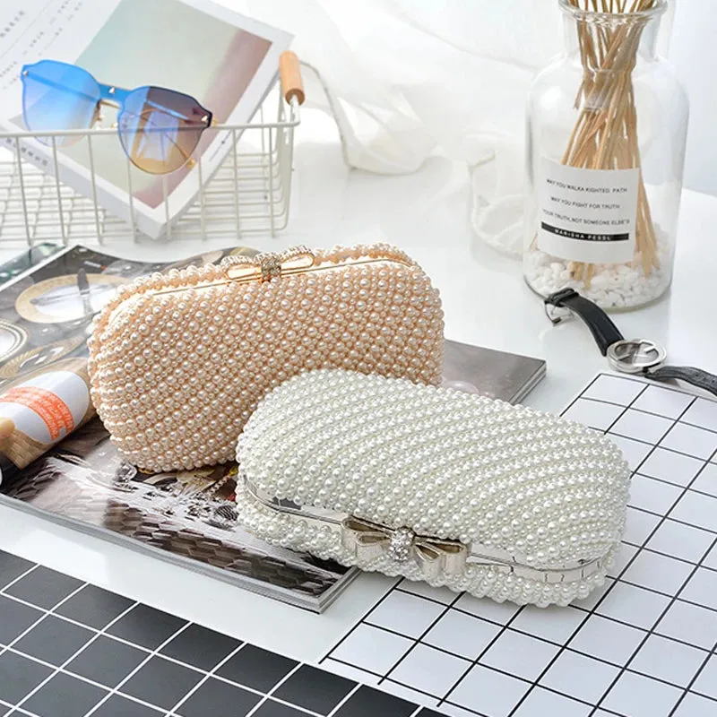 Elegant Pearl Clutch for Ladies and Girls