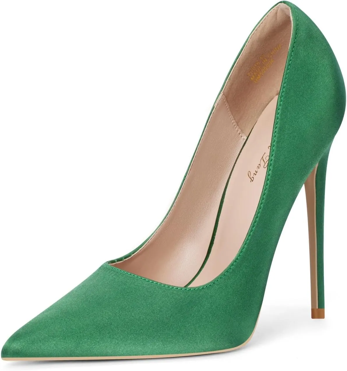 Elisabet Tang High Heels Womens Pointed Toe Heels Satin Pumps Stiletto Bridal Party Dress Evening Wedding Shoes for Woman