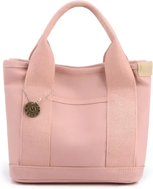 Ellniges]Women's【Multi-Pocket Canvas Tote】 Large Capacity Everyday Shopper Bag | Slim Profile Square Handbag for Urban Lifestyle | Water- Crossbody Purse with Quick-Access Card Slots
