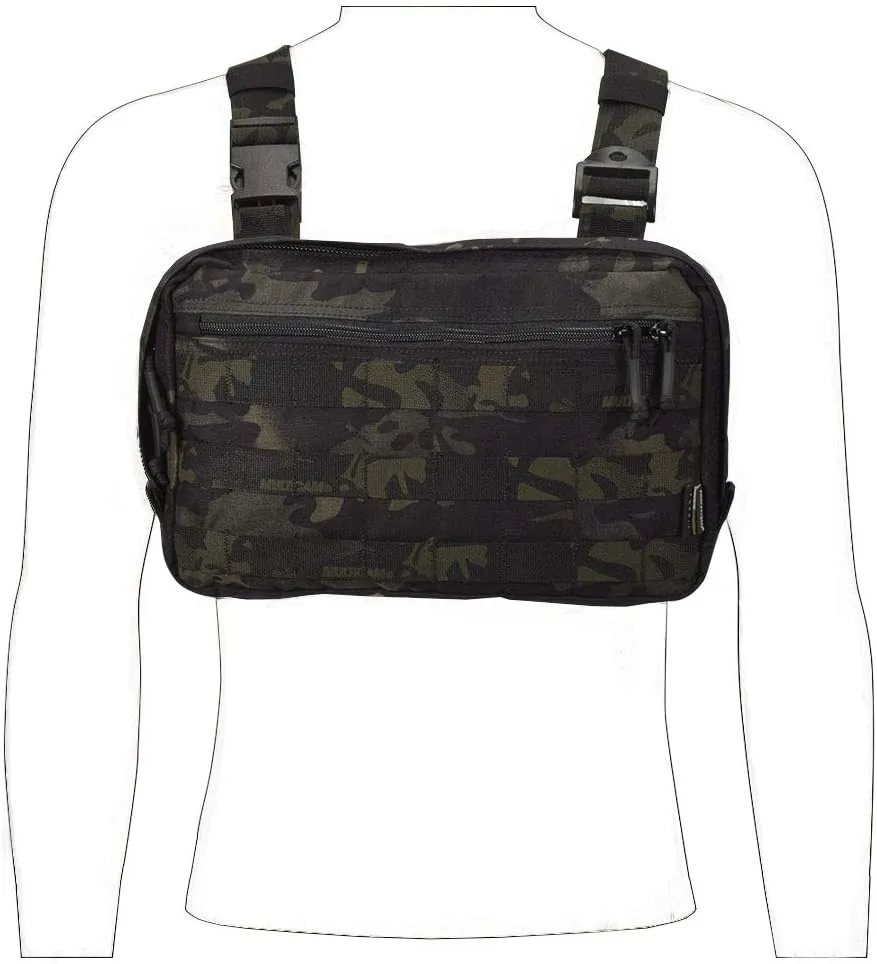 EMERSONGEAR Chest Pack Recon Kit Bag,Multi-Function Tool Pouch,Molle Vest Pouch Chest Bag for Men Tactical