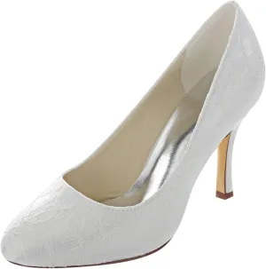 Emily Bridal Red Bridal Pumps Chic Satin Wedding Heels for Women