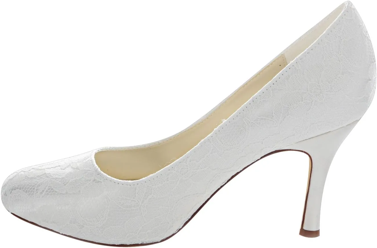 Emily Bridal Red Bridal Pumps Chic Satin Wedding Heels for Women