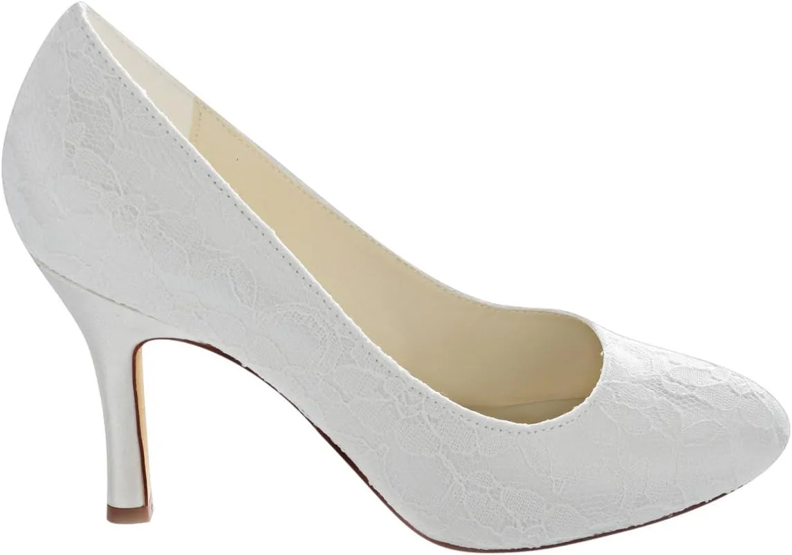 Emily Bridal Red Bridal Pumps Chic Satin Wedding Heels for Women