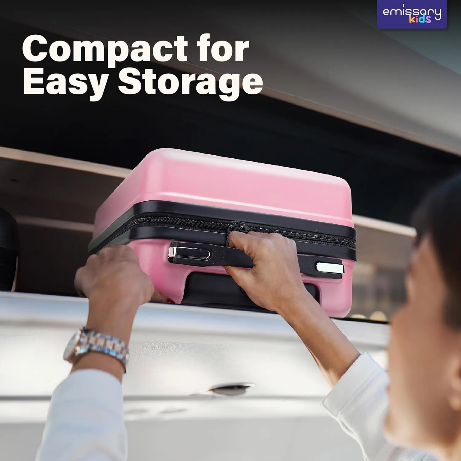 emissary 18” Unicorn Carry On Suitcase With Wheels For Kids Girls With 14” Backpack - Hard-Sided Rolling