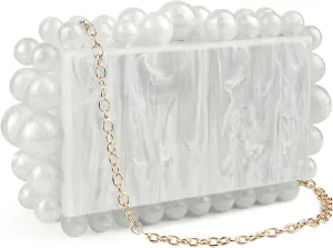 Evening Bag Clutch Purses for Women, Rhinestones Purse, Sparkling Envelope Evening Bag with Detachable Chain
