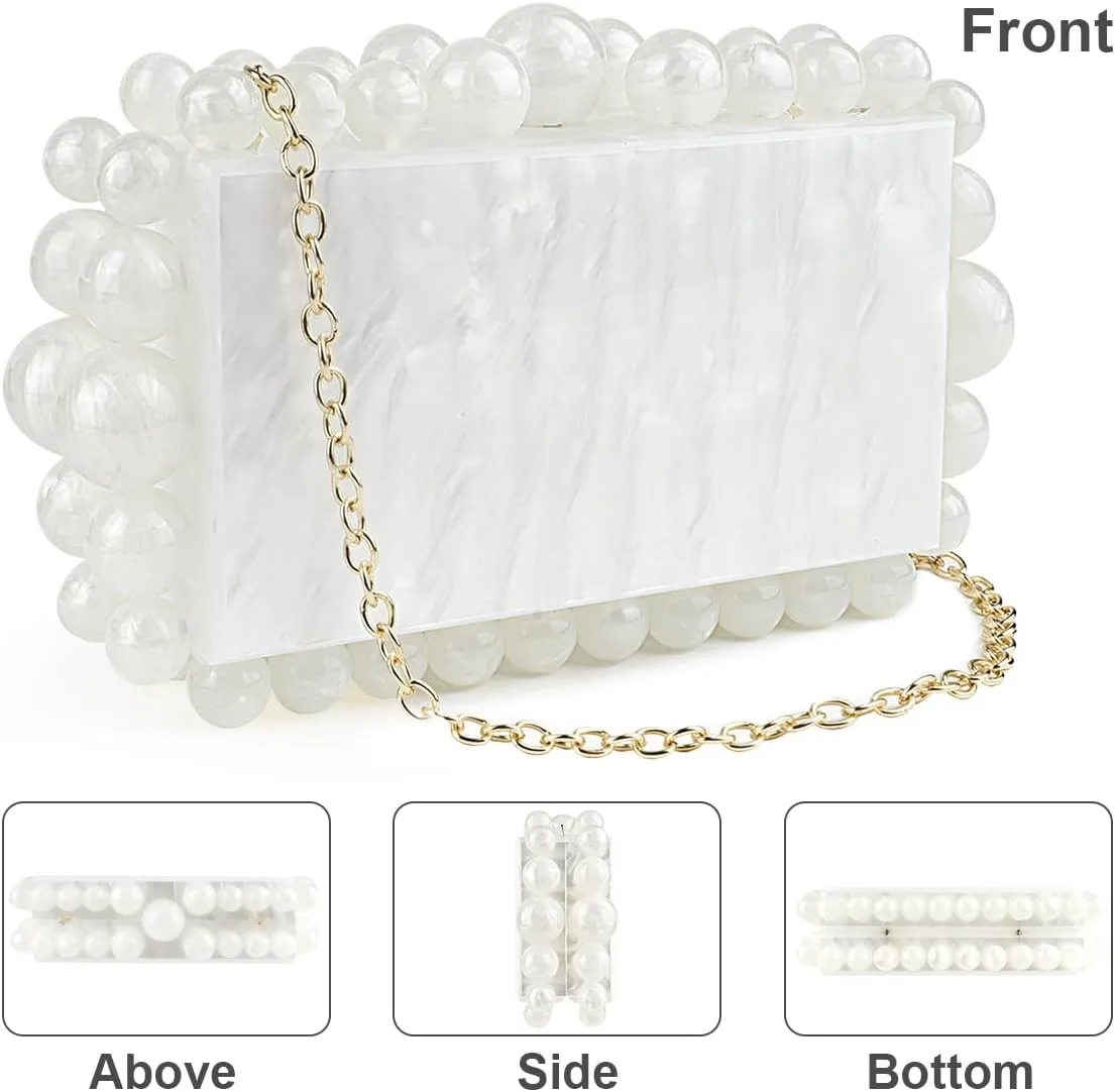 Evening Bag Clutch Purses for Women, Rhinestones Purse, Sparkling Envelope Evening Bag with Detachable Chain
