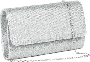 Evening Bag Clutch Purses for Women, Rhinestones Purse, Sparkling Envelope Evening Bag with Detachable Chain