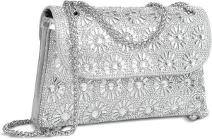 Evening Bling Handbags Crystals Rhinestone Purses，Shoulder Bags Crossbody Bag for Women Clutch Purse with Chain