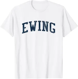Ewing KY Vintage Athletic Sports JSN2 Navy Print T-Shirt