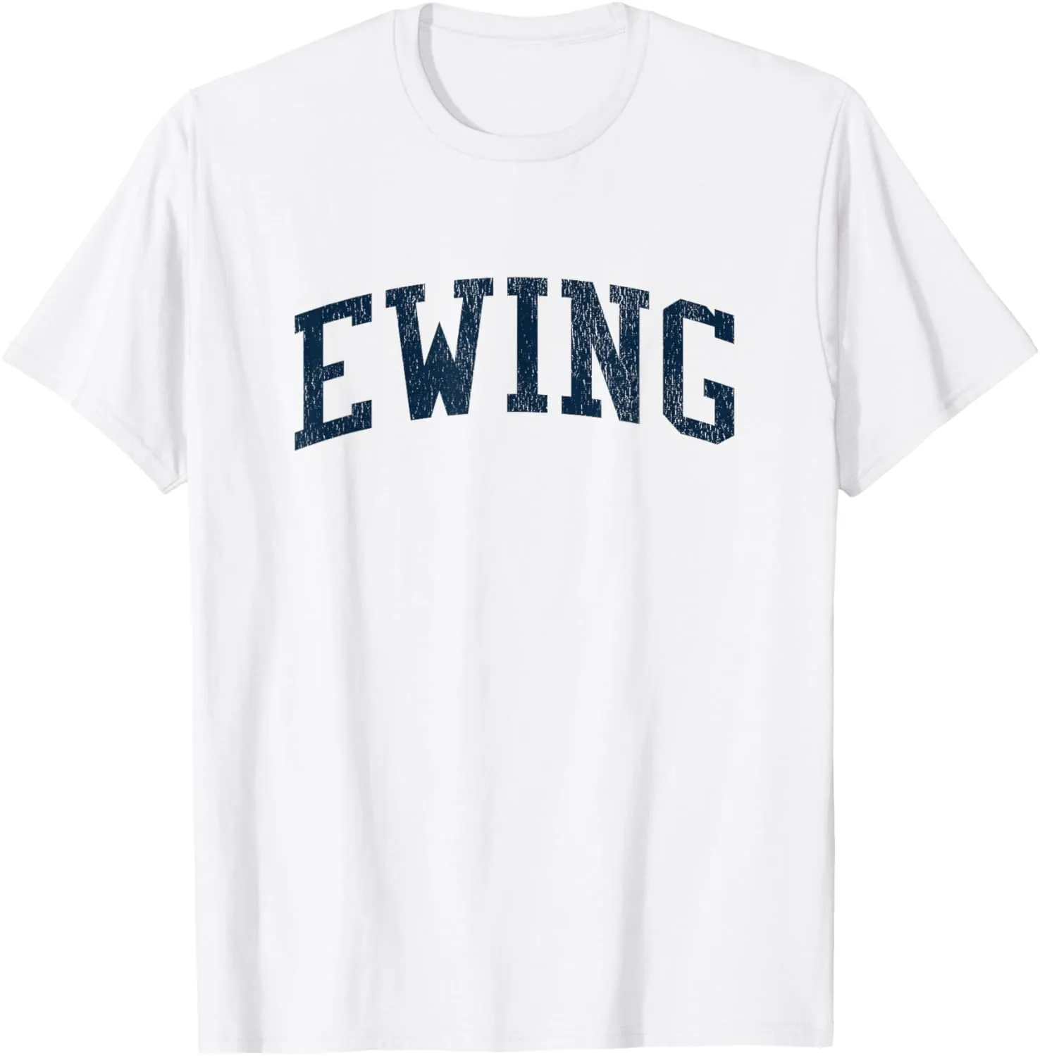 Ewing KY Vintage Athletic Sports JSN2 Navy Print T-Shirt