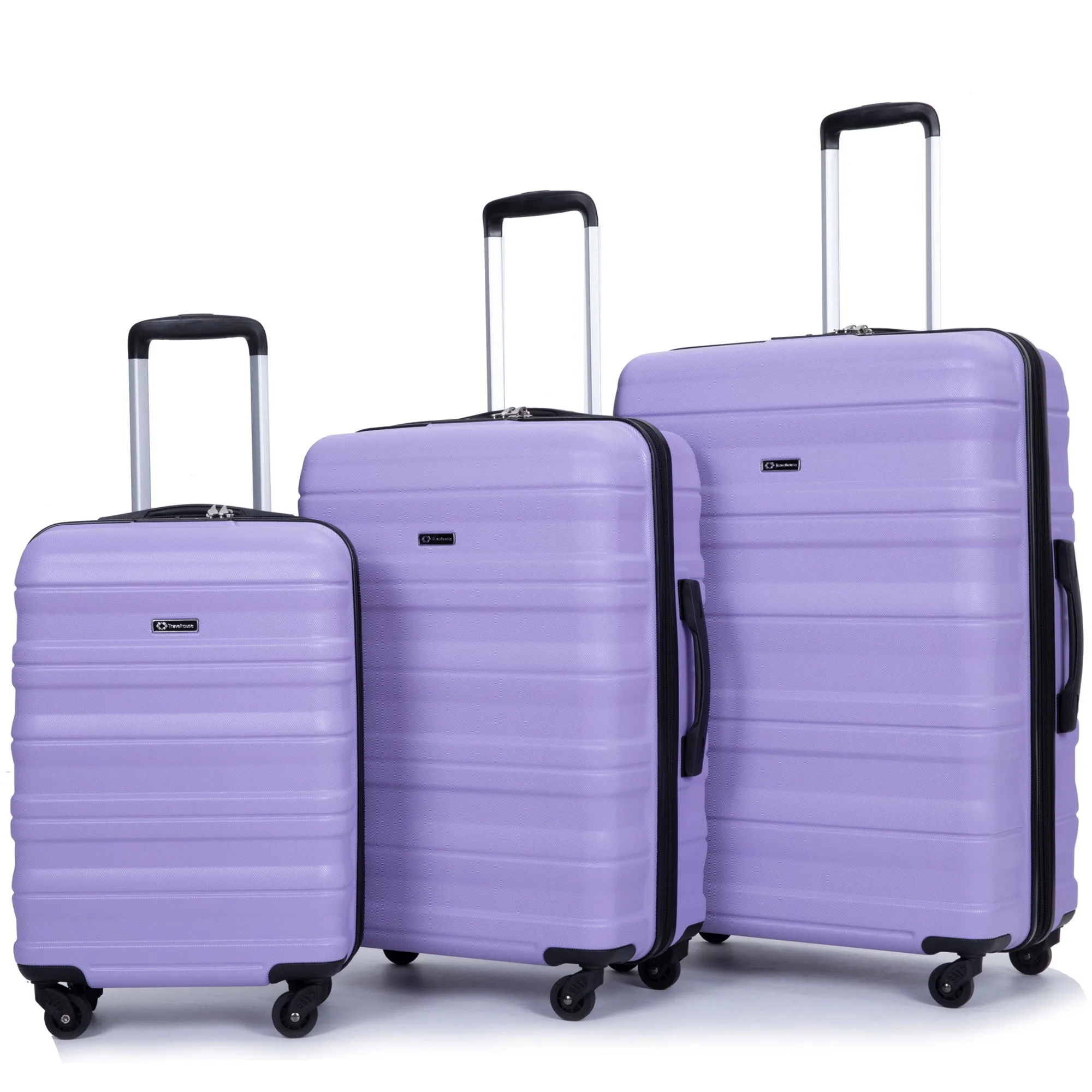 Expandable 3 Piece Luggage Sets Lightweight & Durable Suitcase, Spinner Wheels, Tsa Lock