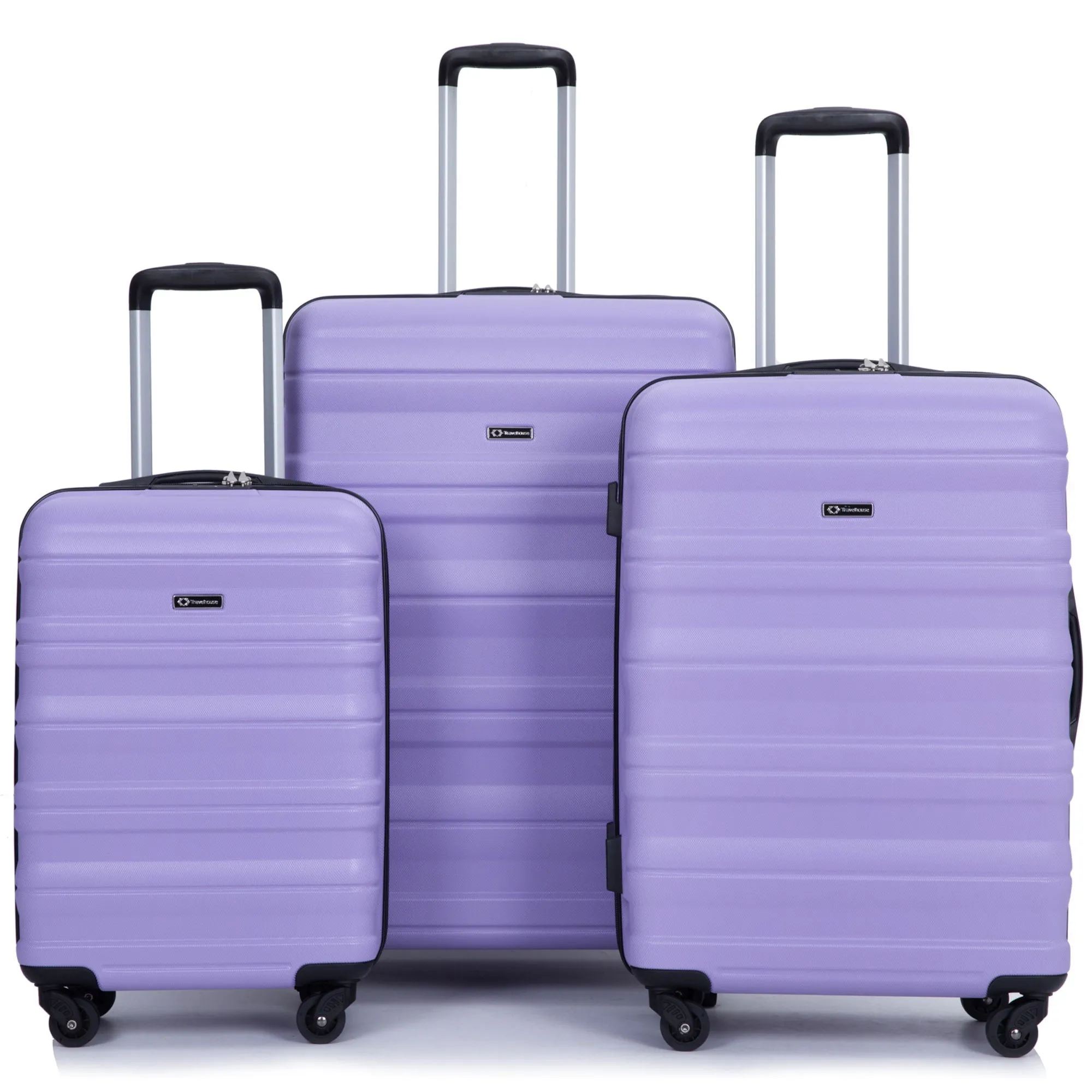 Expandable 3 Piece Luggage Sets Lightweight & Durable Suitcase, Spinner Wheels, Tsa Lock