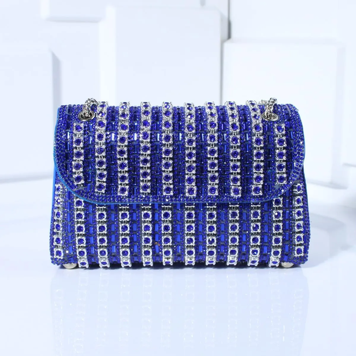 Fashion Dinner Bag Diamond-Encrusted Hand Bag Delicate Senior Sense Square Women's Hand Bag Shoulder Bag Crossbody Bag