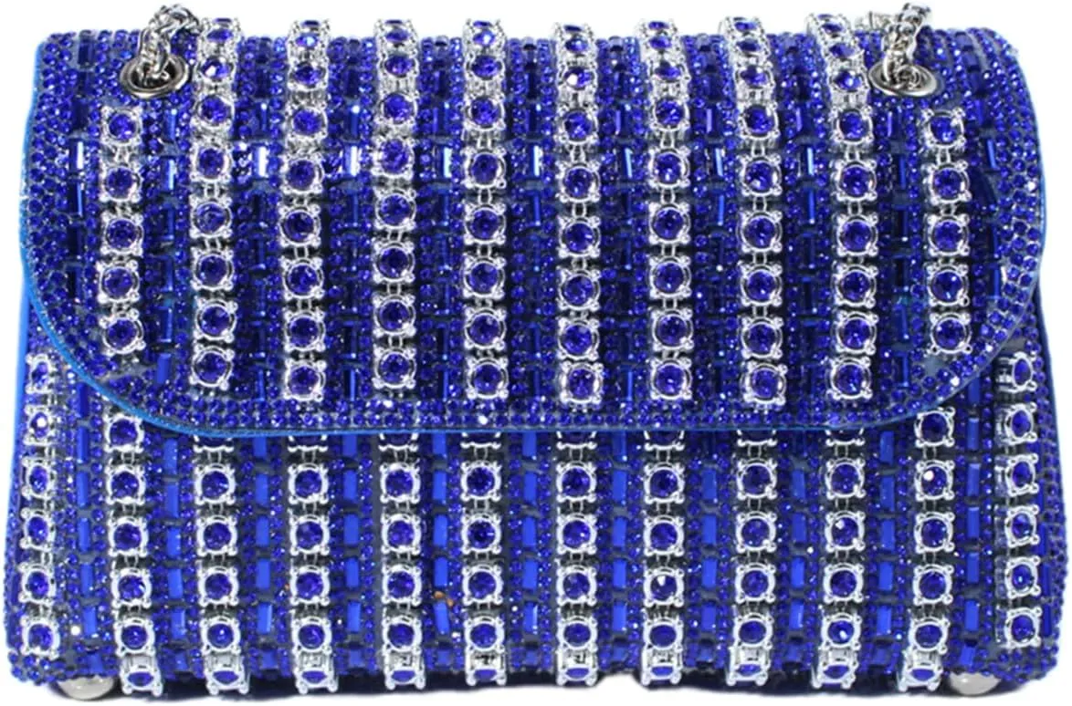 Fashion Dinner Bag Diamond-Encrusted Hand Bag Delicate Senior Sense Square Women's Hand Bag Shoulder Bag Crossbody Bag