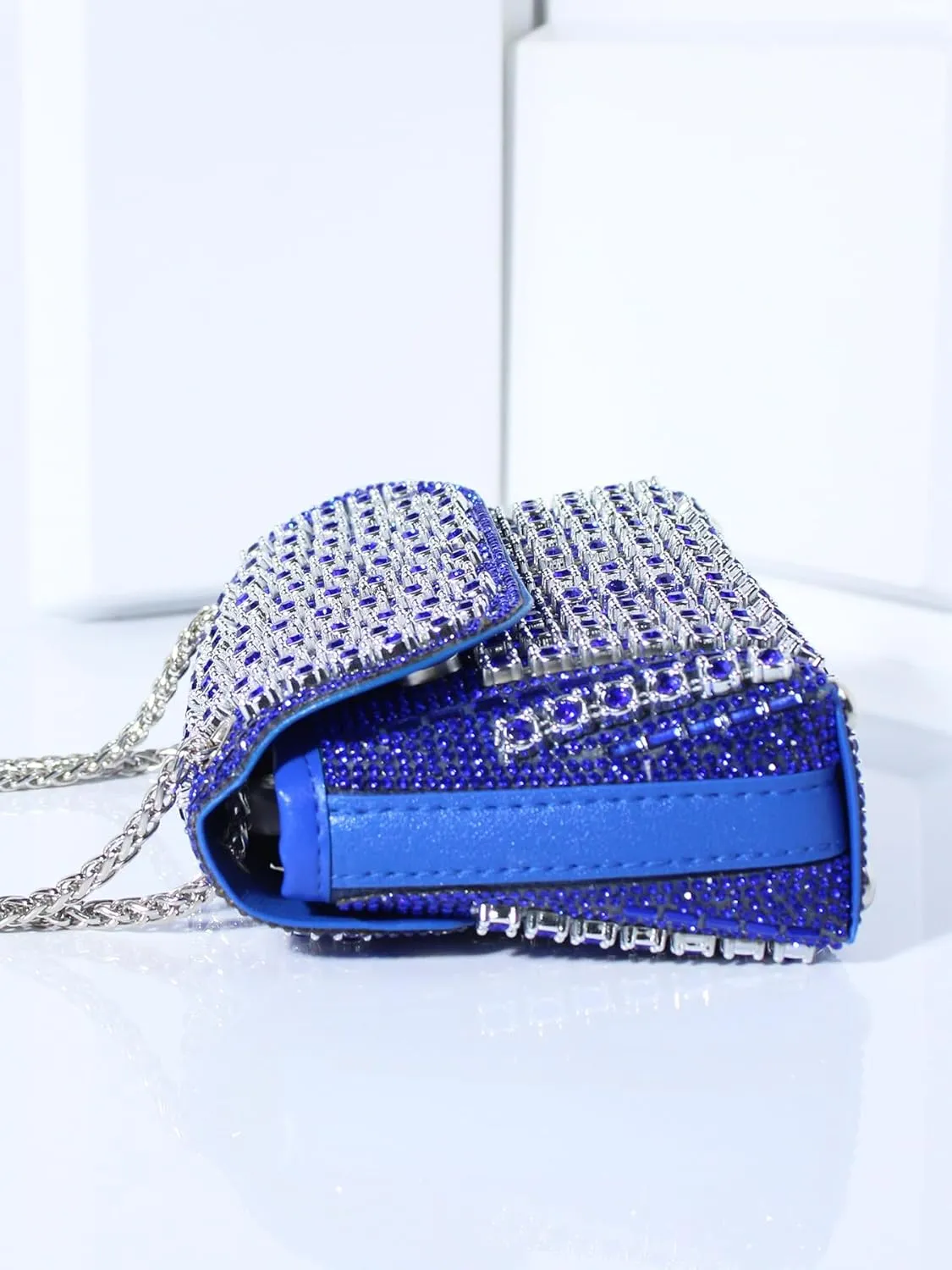 Fashion Dinner Bag Diamond-Encrusted Hand Bag Delicate Senior Sense Square Women's Hand Bag Shoulder Bag Crossbody Bag
