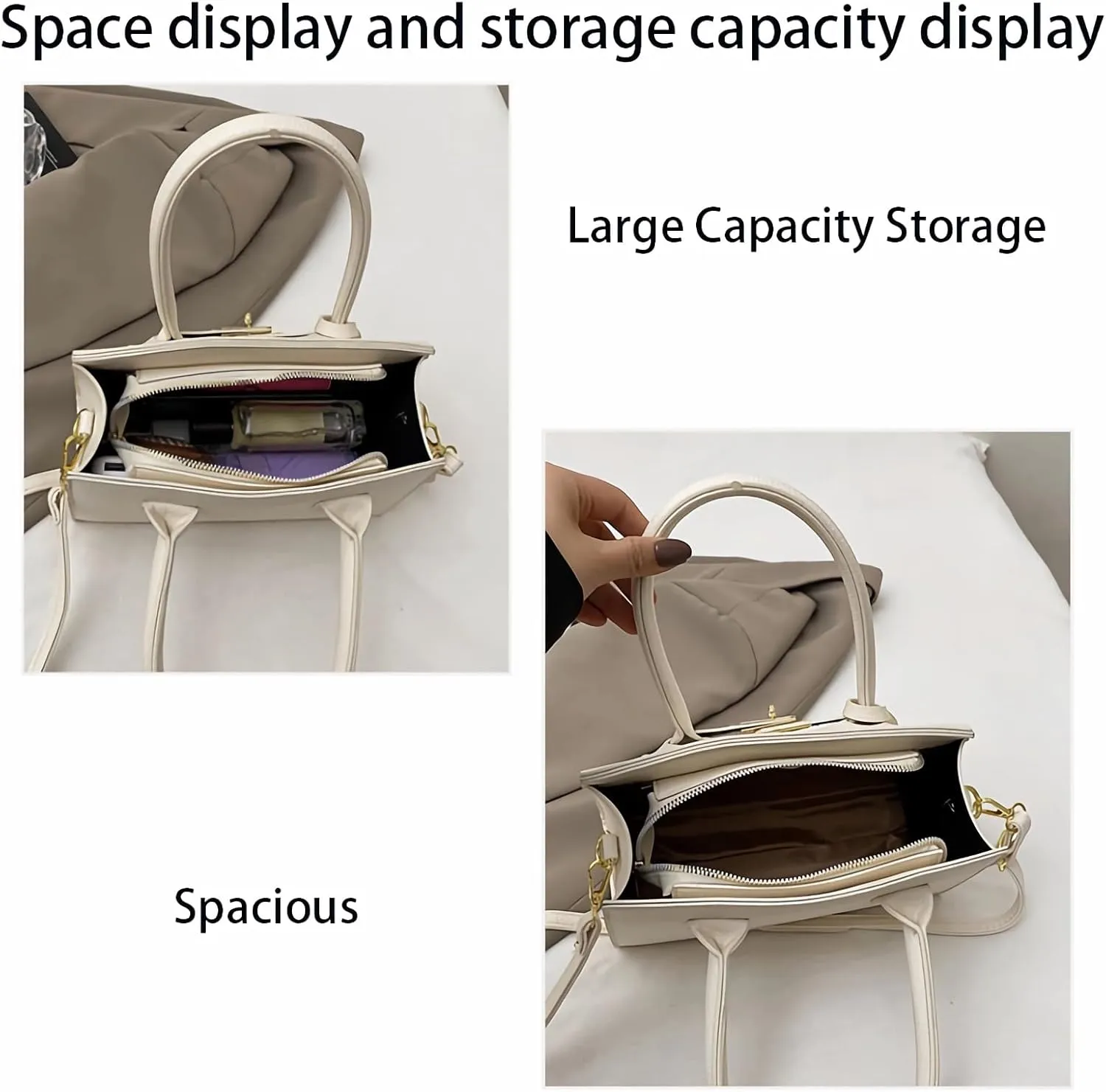 Fashion PU Underarm Purses Women's Commuter Handbags Adjustable Strap Shoulder Bags and Crossbody Bag