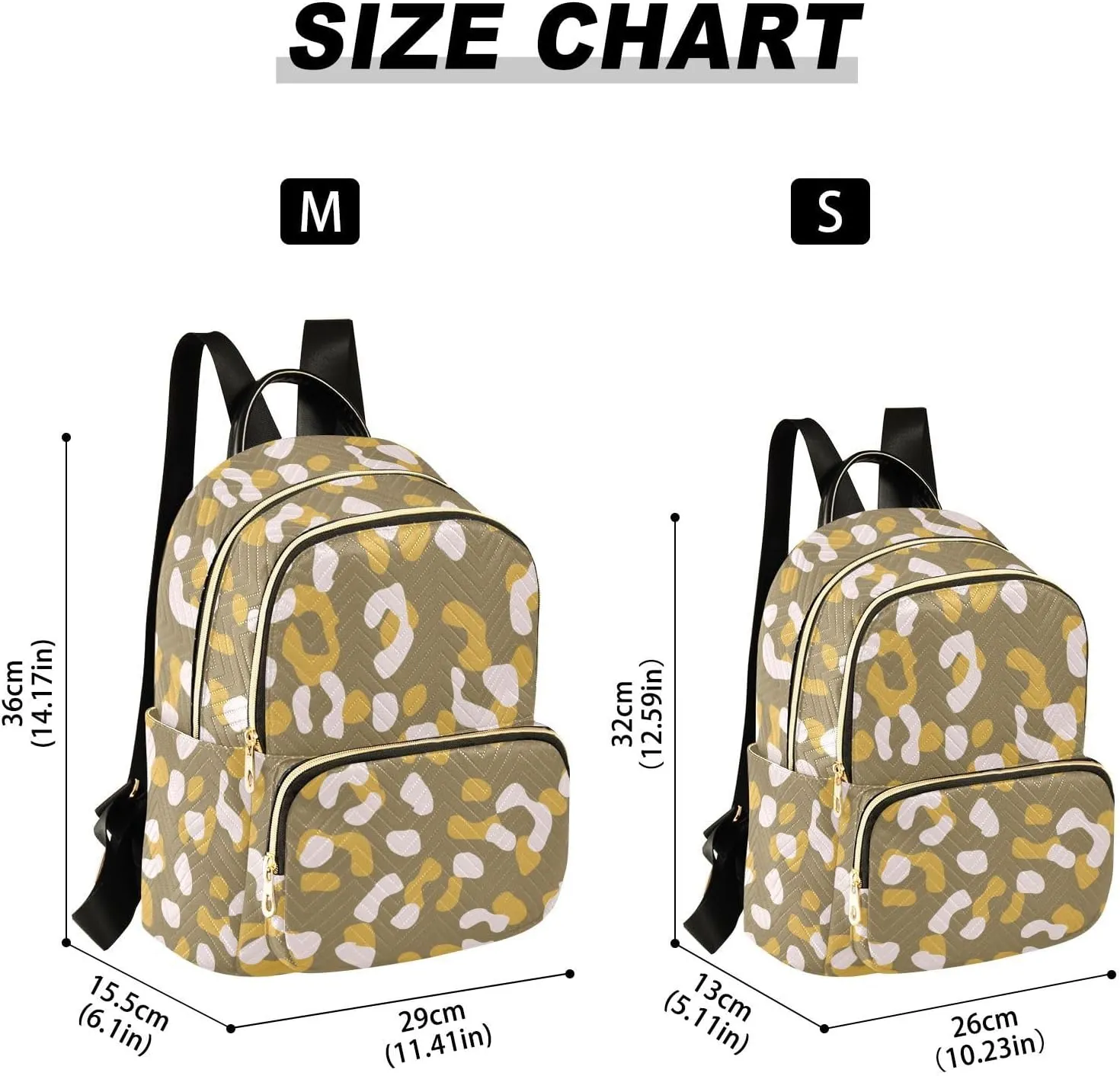 Fashion Travel Backpack for Women Multi Pockets Lightweight Purse for Women Mottled (Small Pattren 1)