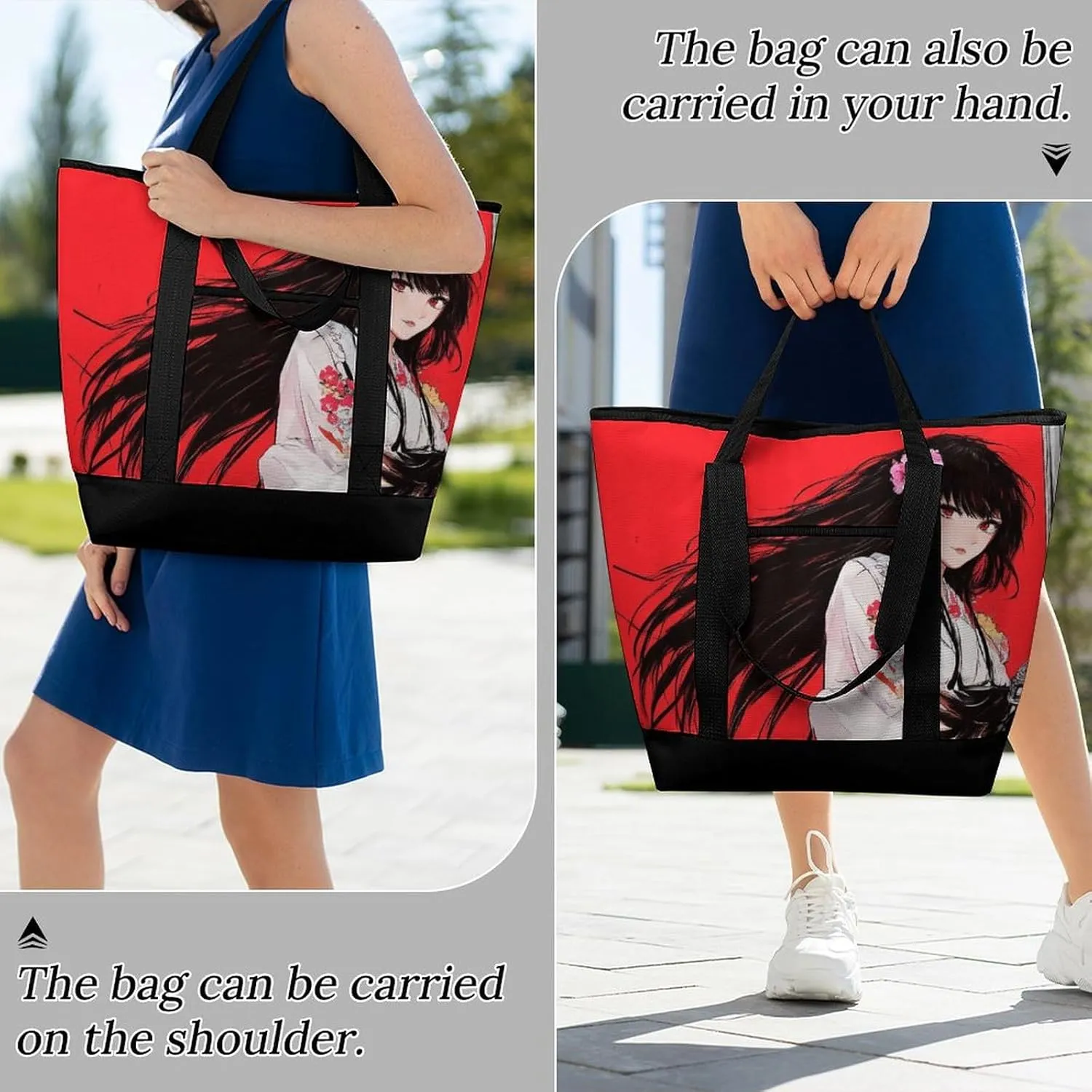 Fashionable Commuter Tote Bag Large Insulated Work Handbag