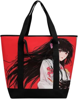 Fashionable Commuter Tote Bag Large Insulated Work Handbag