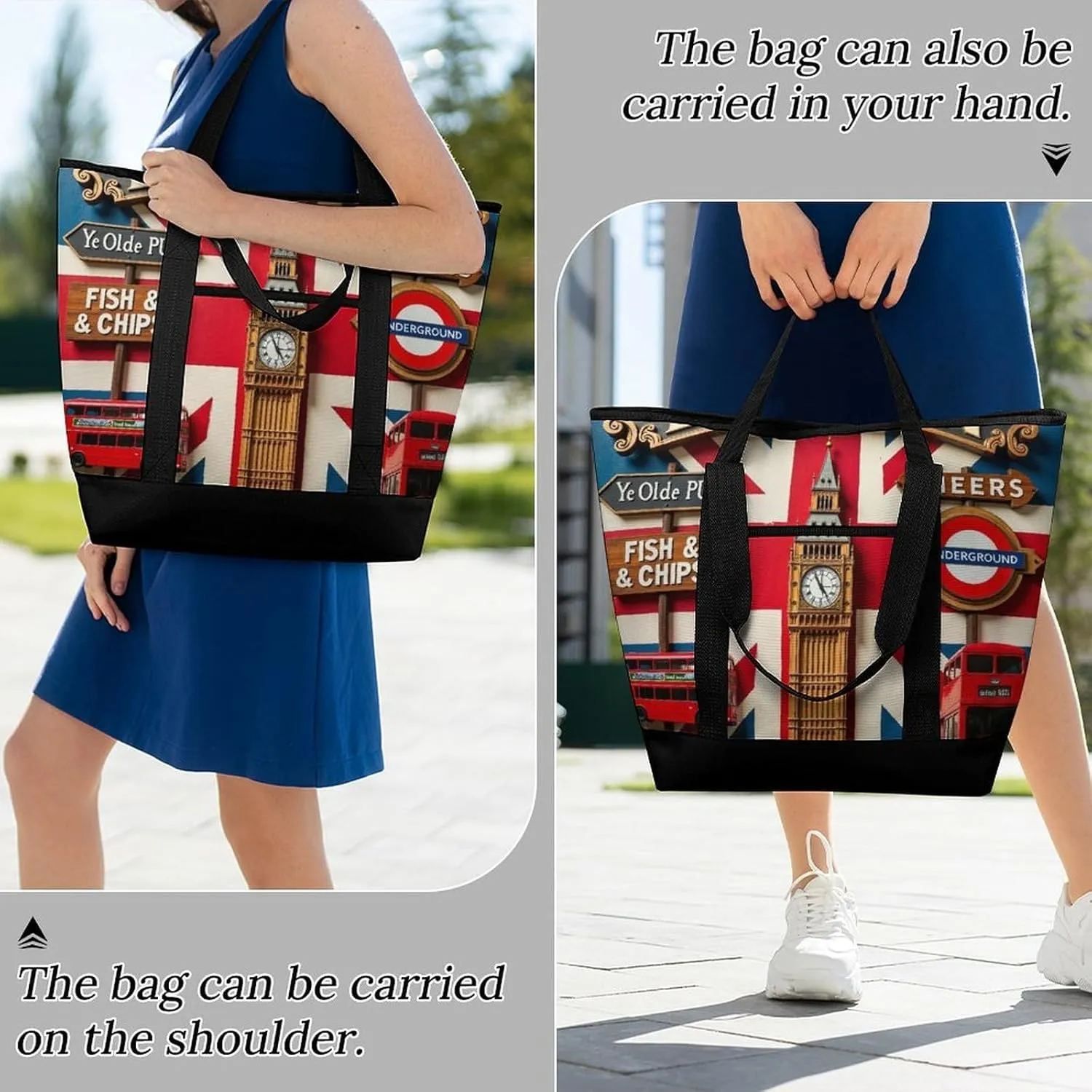 Fashionable Large Thermal Tote Bag Insulated Work/Commute Bag For Women & Men