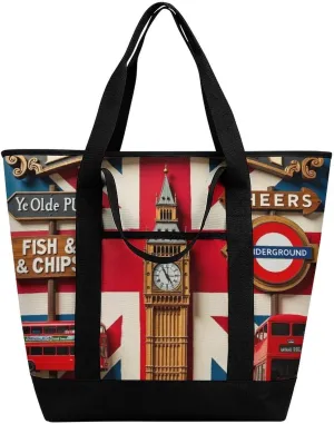 Fashionable Large Thermal Tote Bag Insulated Work/Commute Bag For Women & Men