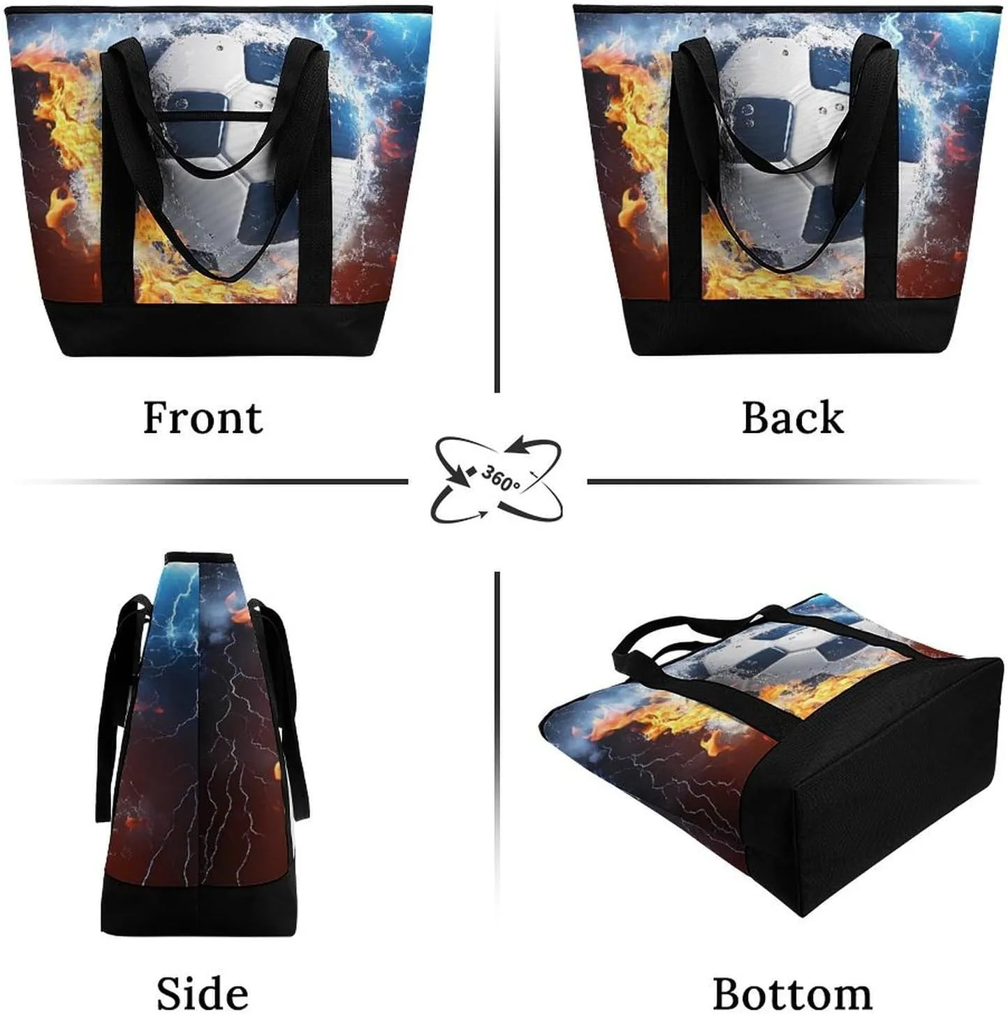 Fashionable Large Thermal Tote Bag Insulated Work/Commute Bag For Women & Men