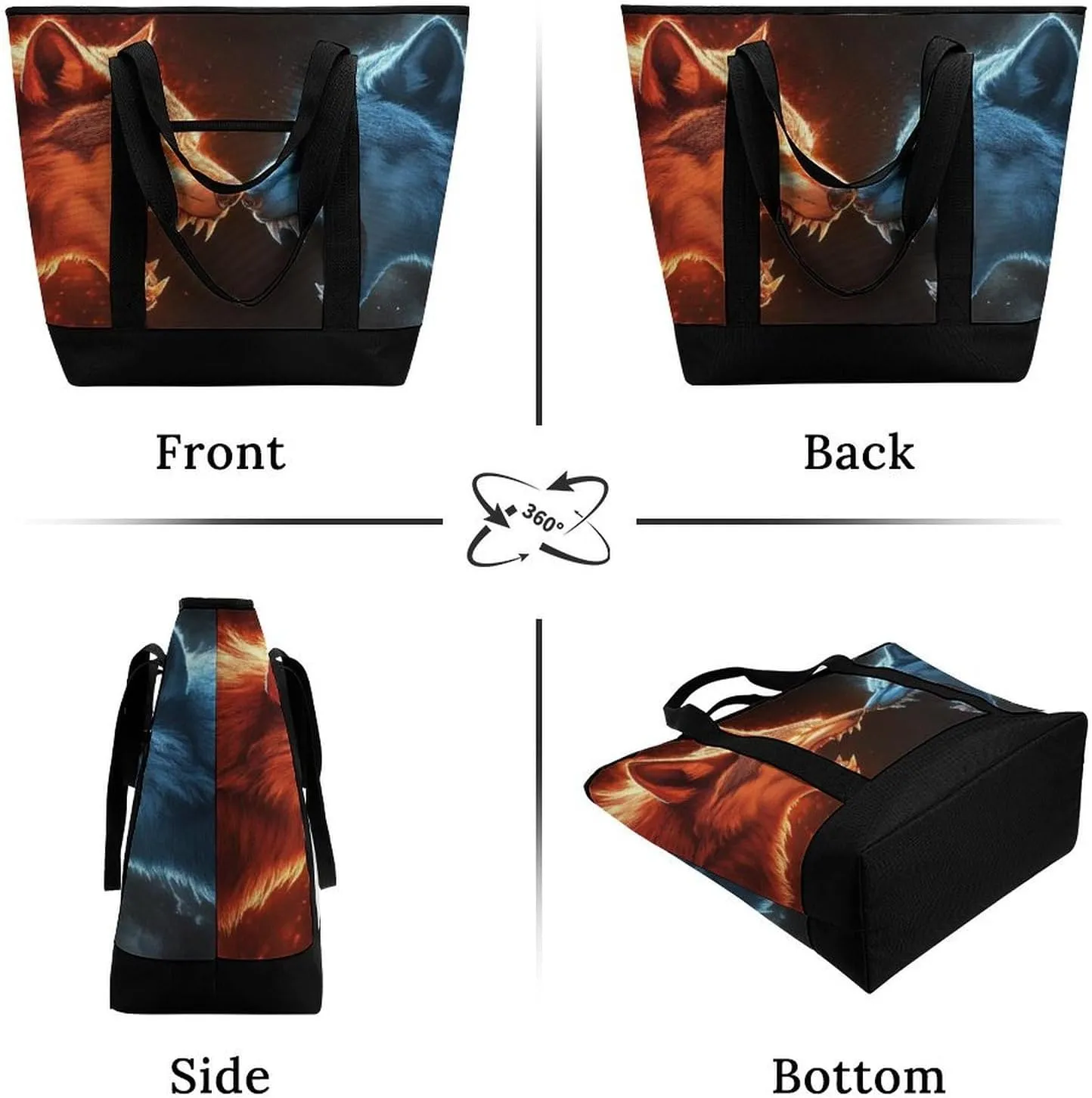 Fashionable Large Thermal Tote Bag Insulated Work/Commute Bag For Women & Men