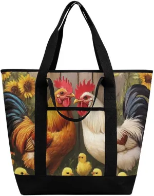 Fashionable Large Thermal Tote Bag Insulated Work/Commute Bag For Women & Men