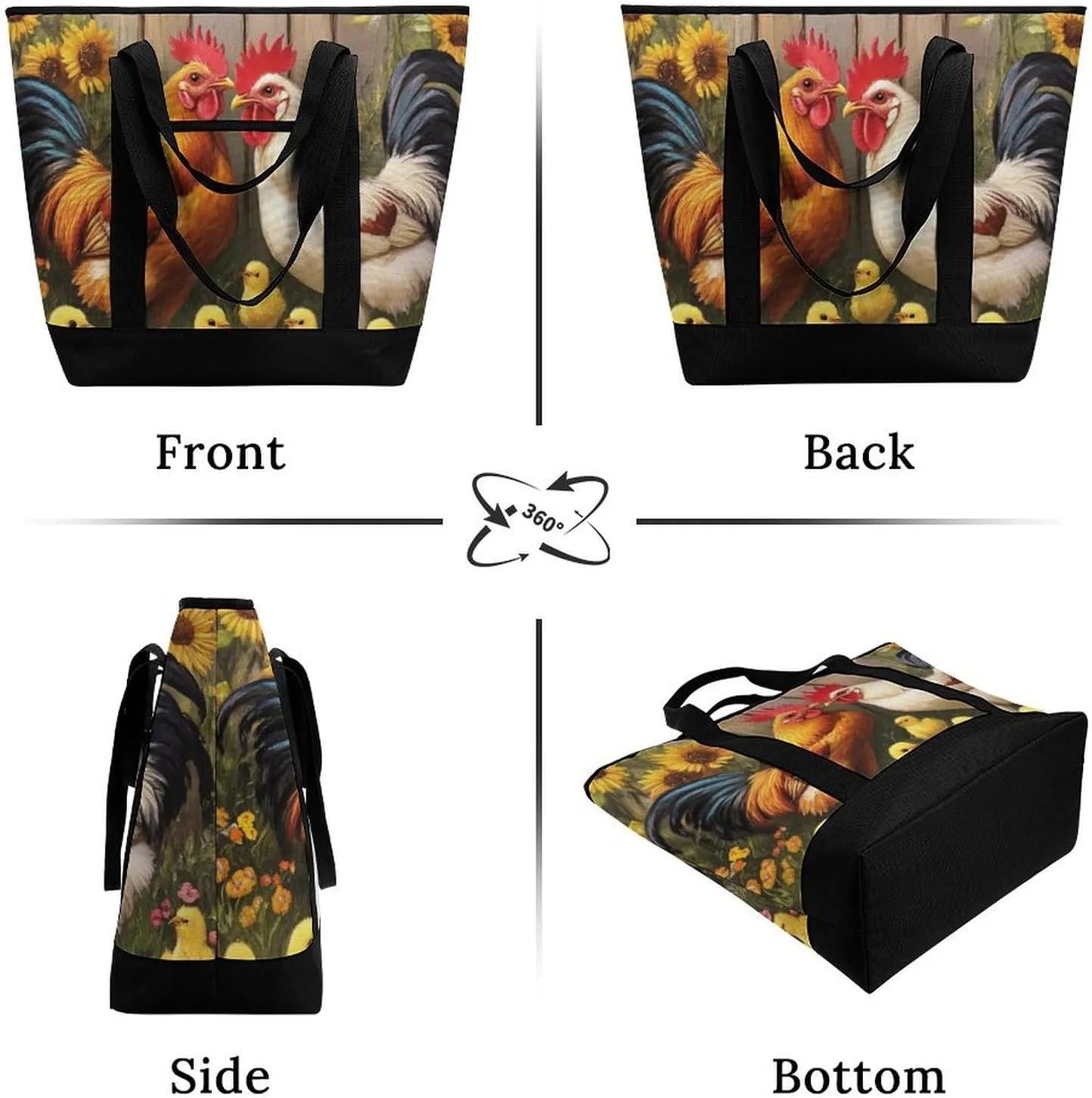 Fashionable Large Thermal Tote Bag Insulated Work/Commute Bag For Women & Men