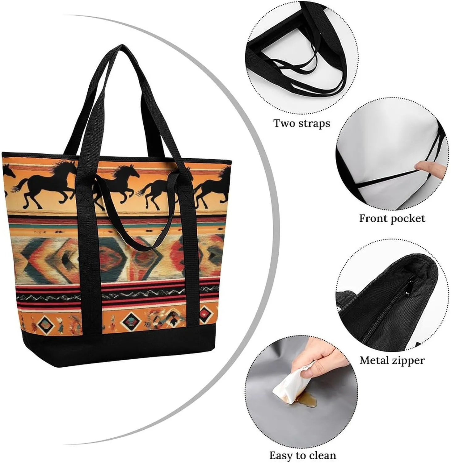 Fashionable Large Thermal Tote Bag Insulated Work/Commute Bag For Women & Men