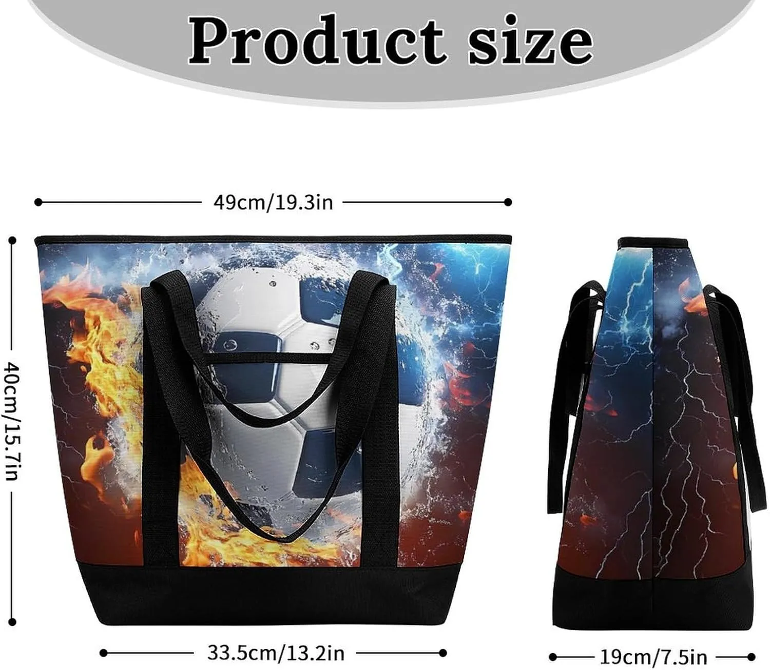 Fashionable Large Thermal Tote Bag Insulated Work/Commute Bag For Women & Men