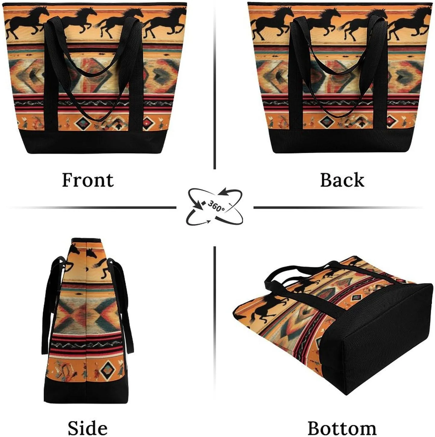 Fashionable Large Thermal Tote Bag Insulated Work/Commute Bag For Women & Men