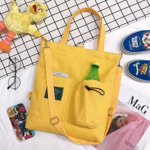 Fashionable Women's Canvas Backpack Shoulder Bag