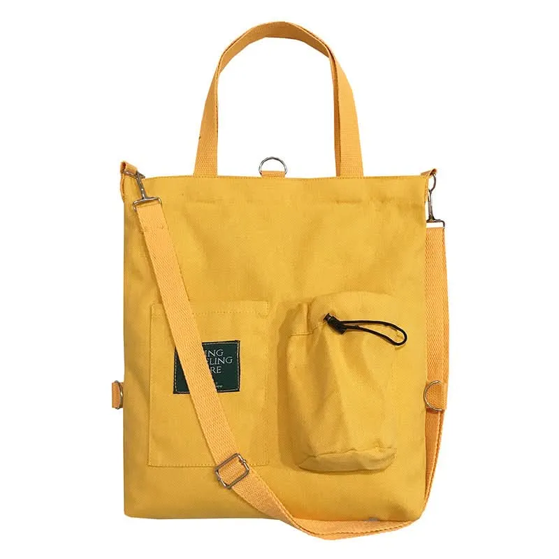Fashionable Women's Canvas Backpack Shoulder Bag