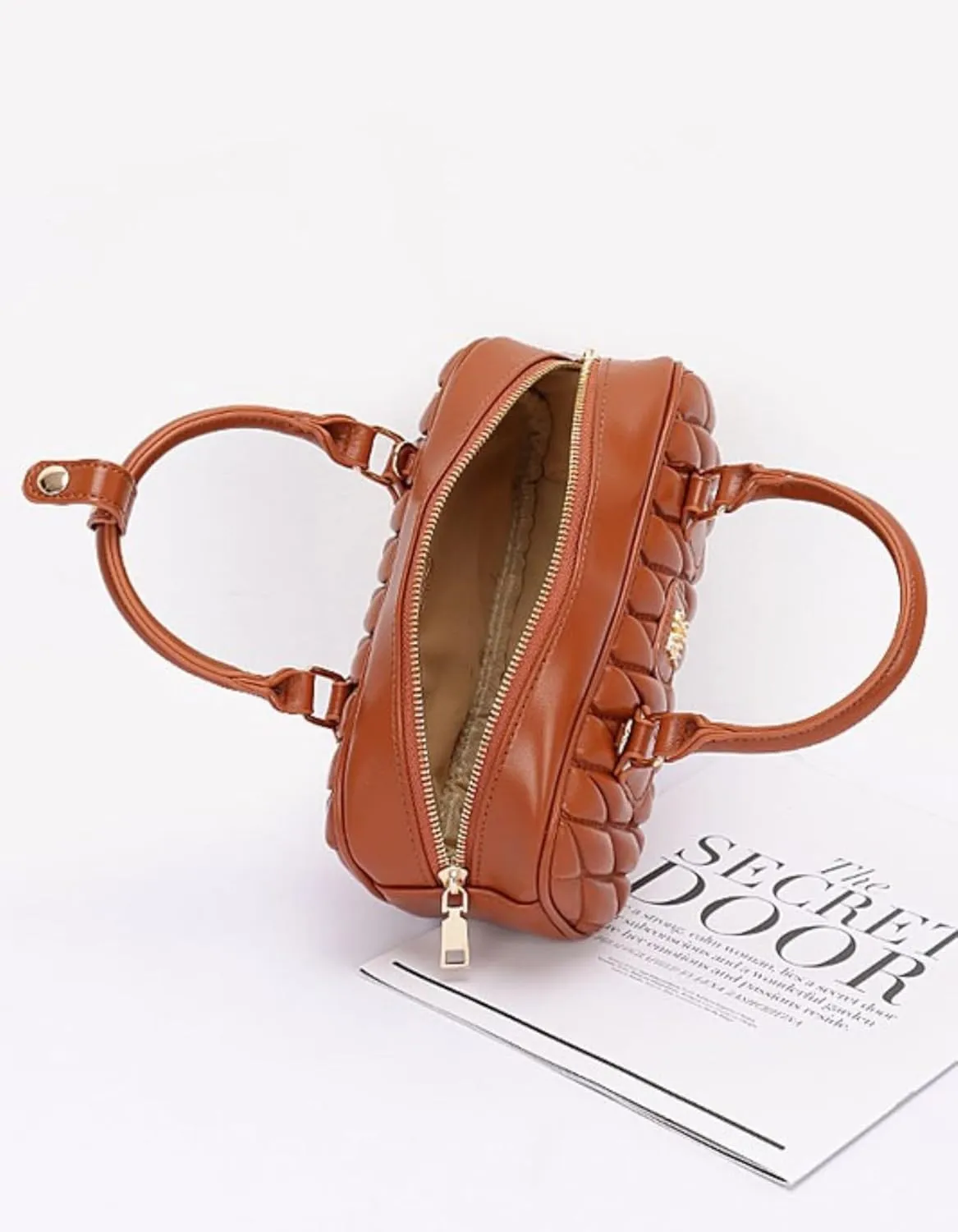 Faux Leather Quilted Convertible Crossbody Bag for Women Luxury Designer Inspired Shoulder Purse Vintage Style Commuter Tote