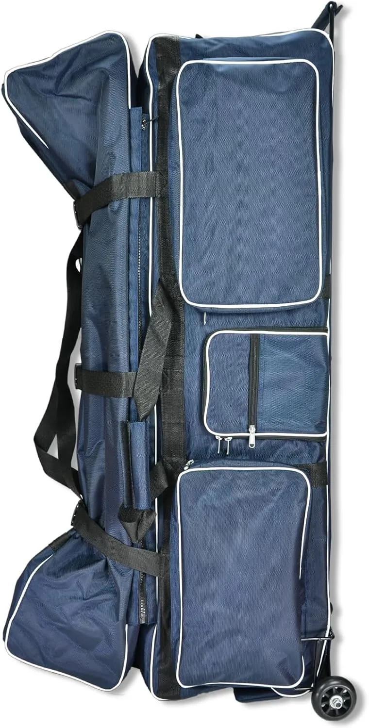 Fencing Bag with Wheels - Competition Draw-bar Rolling Fencing Bag - Fencing Bags with A High-Top Weapon Bag