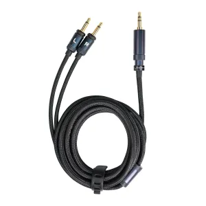 FiiO LL-RC 2024 Furukawa monocrystalline Copper Headphone Replacement Cable, Dual 3.5mm Connector to 3.5mm/4.4mm Stereo Headphone Cable FT3/JT1/FT5 (1.5M)
