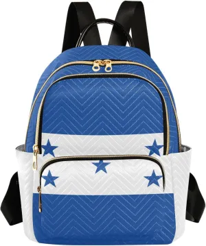Flag Of Honduras Mini Backpack for Women, Travel Backpack Purse Daypack Shoulder Bag for Ladies