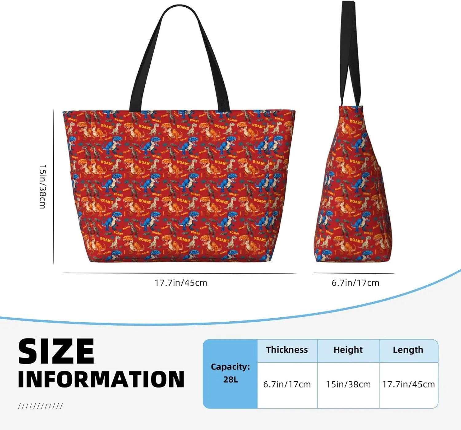 Flamingo Leaves Monstera Tropical Large Capacity Travel Bag Lightweight Shopping Handbag Beach Tote Bags Work Bag