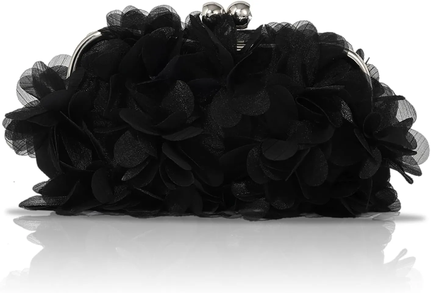 Floral Clutch Purses for Women Small Evening Bag for Wedding Soft Satin Clutch Handbags Flower Purse Cocktail Prom