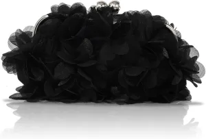 Floral Clutch Purses for Women Small Evening Bag for Wedding Soft Satin Clutch Handbags Flower Purse Cocktail Prom