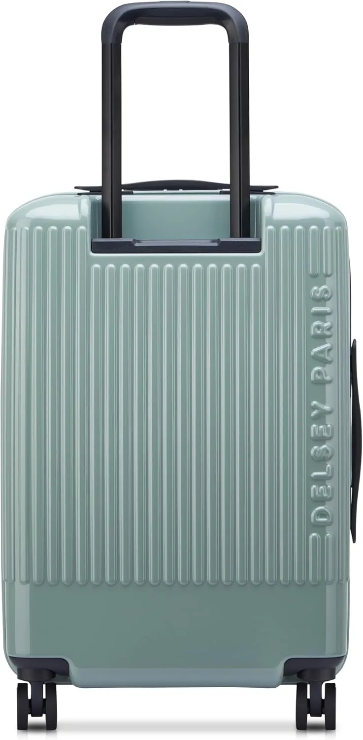 florence by mills Spin Me Away Hardside Expandable Luggage with Spinner Wheels, Sage Green, Carry-On 20 Inch