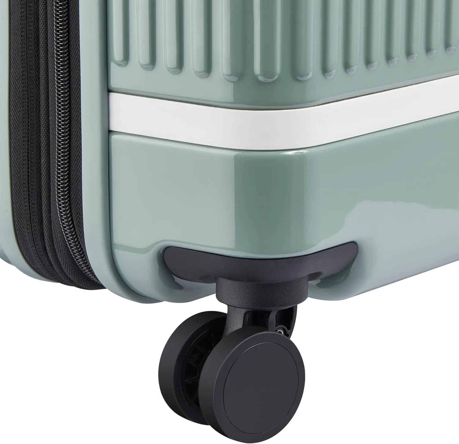 florence by mills Spin Me Away Hardside Expandable Luggage with Spinner Wheels, Sage Green, Carry-On 20 Inch