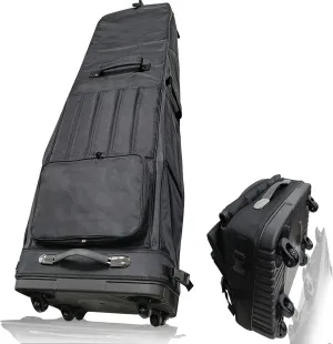 Foldable Golf Travel Bag with Silent Rolling Wheels, Waterproof Design, Ideal for Air Travel and Easy Storage