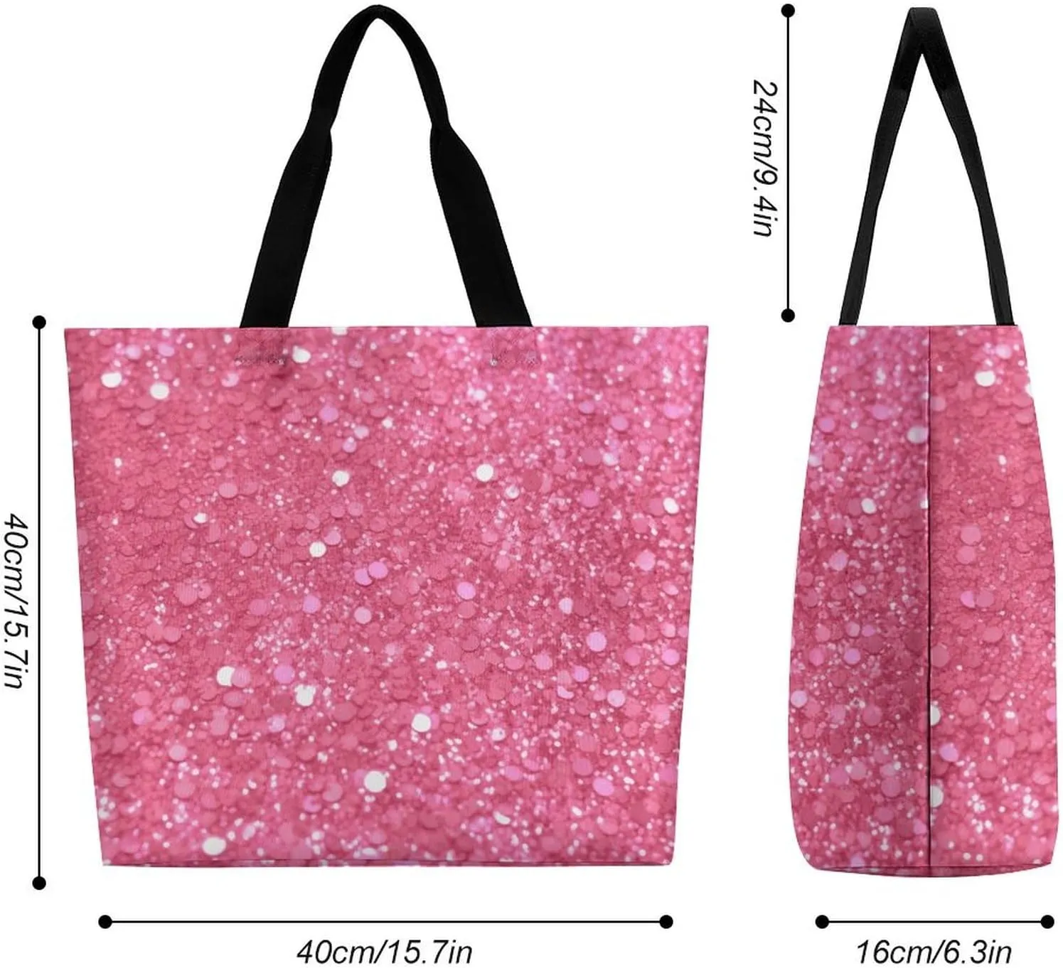 Foldable Grocery Bag Reusable Shopping Bag Resin Squirrel Tote Bag Casual Handbags for Work Shopping