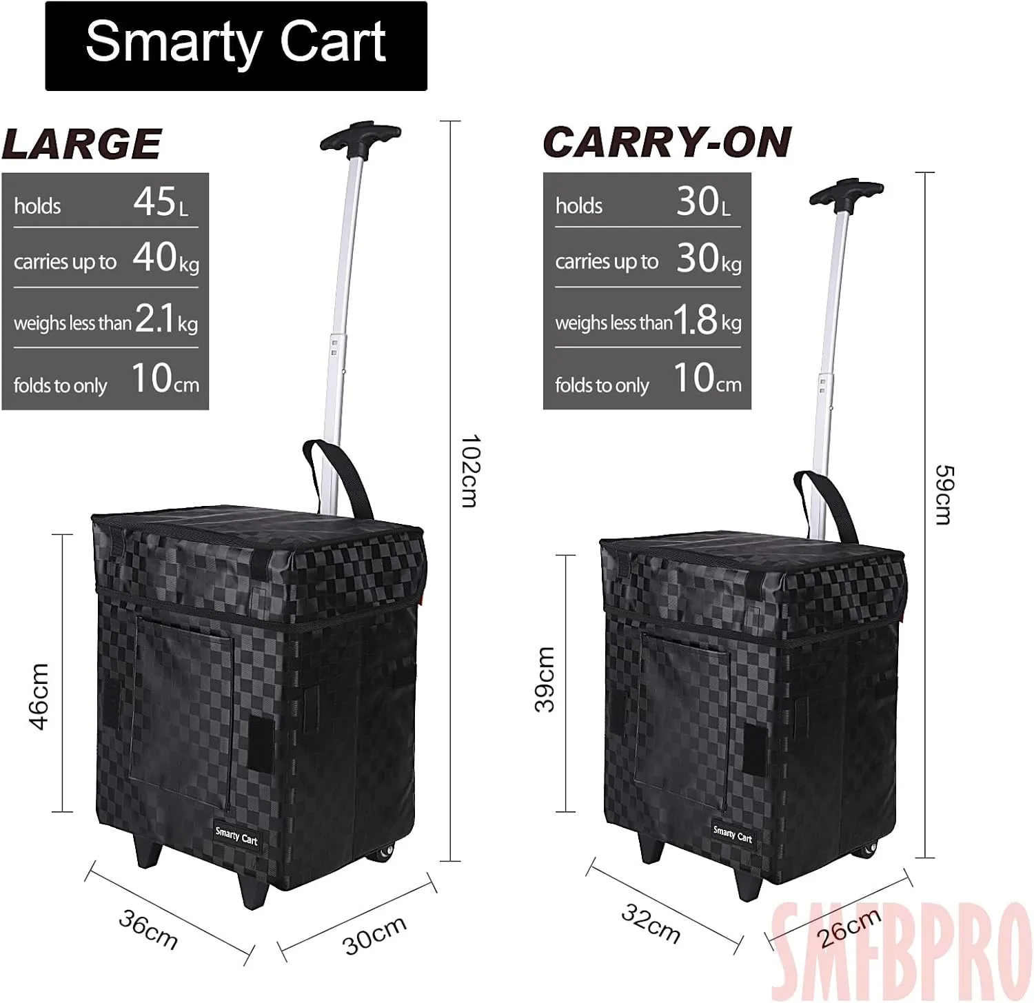 Folding Portable Rolling Crate Handcart, Smart Cart with Telescopic Handle, Collapsible Rolling Utility Basket Shopping, Teacher Shopping, Grocery Moving