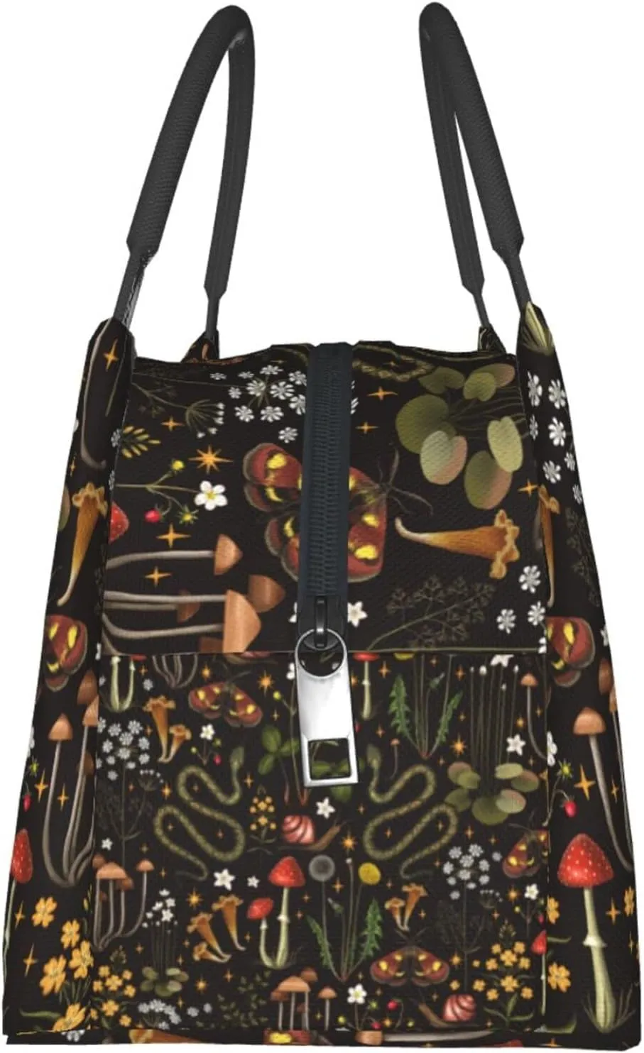 FREEHOTU Forest Animals Mushrooms Insulated Lunch Bags For Women Men, Reusable Lunch Cooler Bags Tote Box Meal Prep For Work Picnics Or Travel