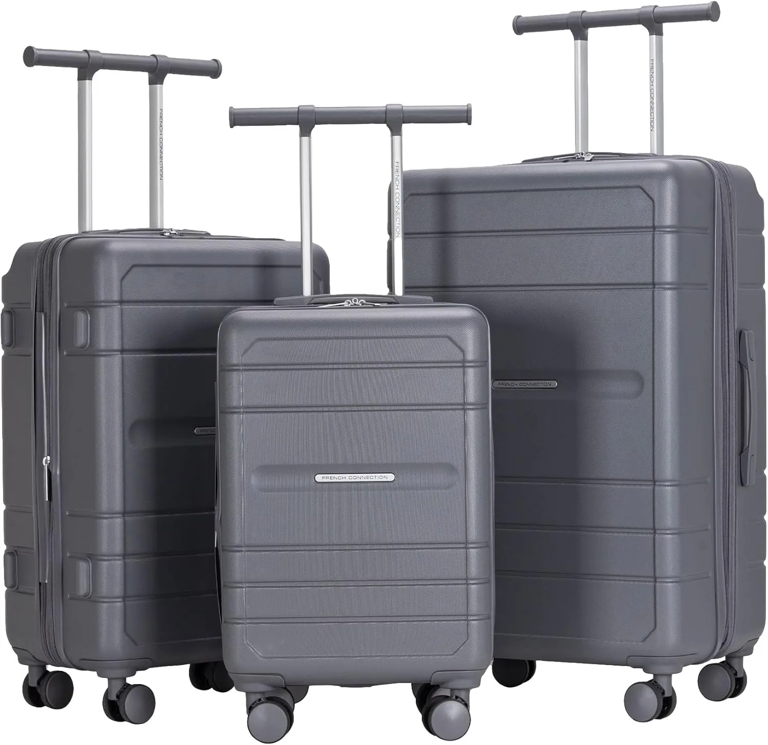 French Connection Le Voyage Luggage, Quiet Shade, 3 Piece Set